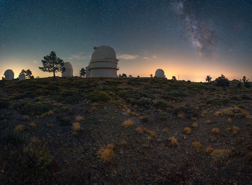 Observatorio astronómico en la precordillera